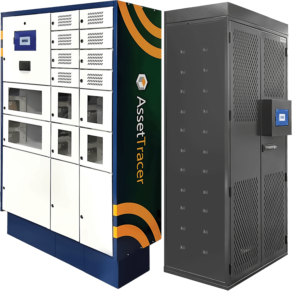 AssetTracer Smart Lockers Side by Side