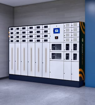 Locker for a hotel's smart asset management system