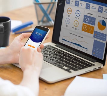 An asset tracking and asset lifecycle dashboard is available in RTN Mobile software.