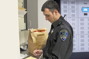Evidence management by a law enforcement officer