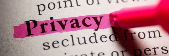 Privacy highlighted in pink