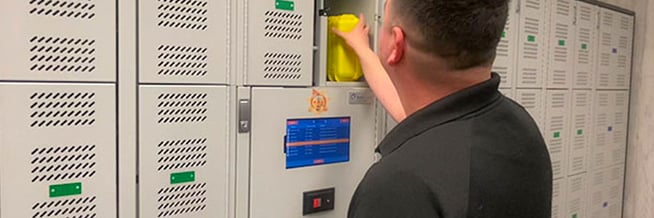 San Mateo Sheriff's Office Smart Lockers.