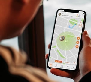 Police Officer using a Smart Phone for a Geofence Warrant
