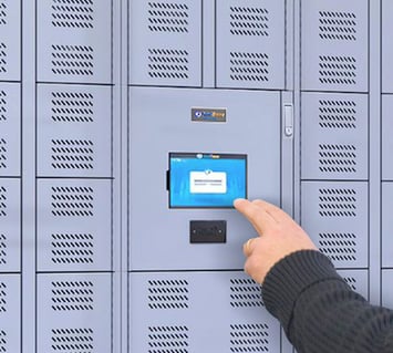 Access control panel for a Smart Locker