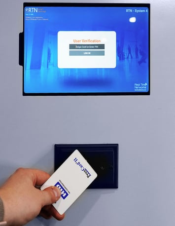 Real Time Networks Access Panel for Smart Lockers Using an RFID Card Reader