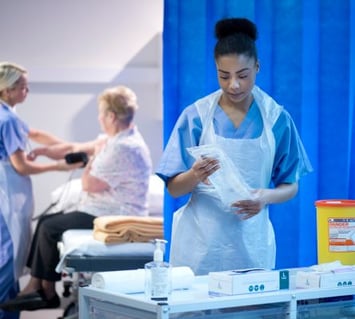 Nurses take valuable hospital equipment to secure smart storage systems