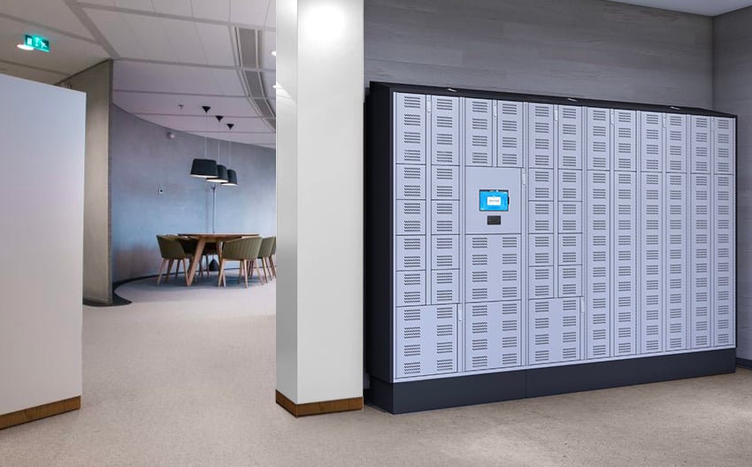 AssetTracer Smart Locker in a Hotel