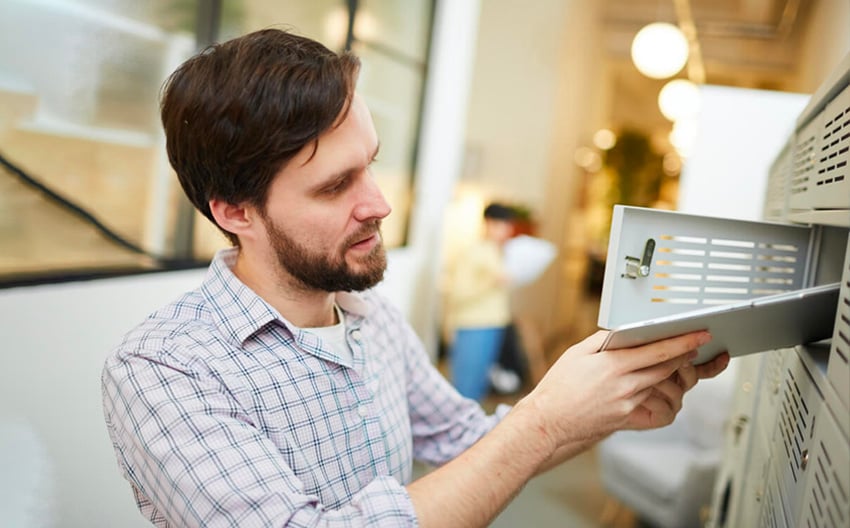 AssetTracer Smart Lockers to Store and Charge Tablets and Mobile Devices