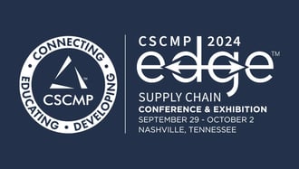 EDGE Supply Chain Conference & Expo 2025 banner, October 5-8, 2025, in National Harbor, MD.