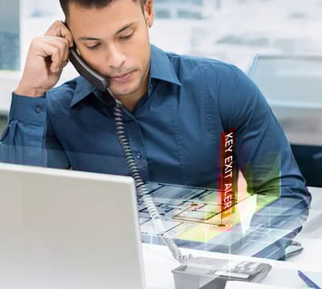 Real-time key exit alert notification system detecting unauthorized key movement