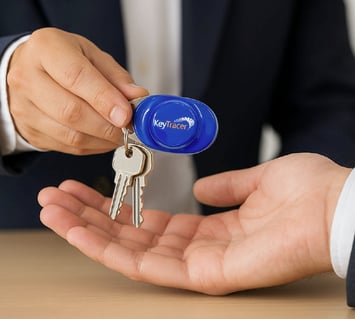 Secure key handoff using KeyTracer key control system for workplace accountability