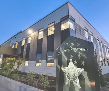 Oregon State Police headquarters building using key control and asset management technology for law enforcement operations