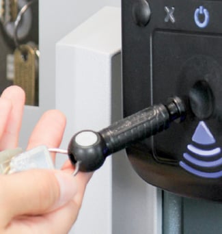 Lifetime Warranty RFID Key Tag Used on a Key Management System
