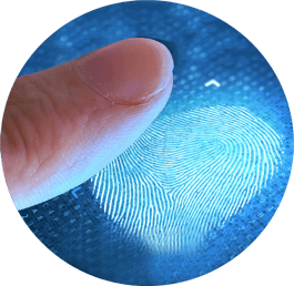 Access control authentication using fingerprints