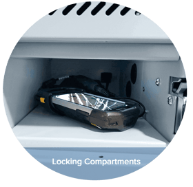 Smart locker with locking compartments