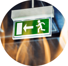 Fire Emergency Exit Sign
