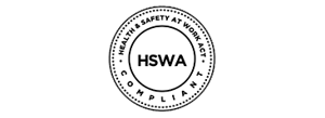 Health and Safety at Work Act Compliant (HSWA) Logo