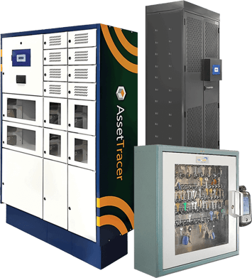 Intelligent asset lockers and electronic key management systems used in physical security operations, showcasing real-time asset tracking, chain of custody, and operational efficiency for modern security organizations.