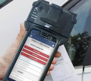 Police handheld ticketing device management