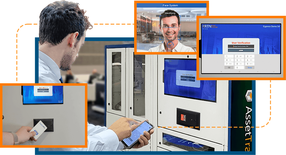The Real Time Networks Smart Authentication Options are easy-to-use terminals that guide users through the take/return process.