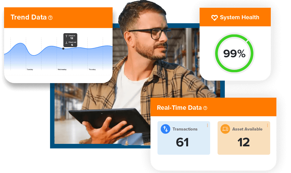 AssetTracer Smart Lockers are Powered by Smart Software called RTNHub. This software shows you everything you need to know about your assets, lockers, and users.