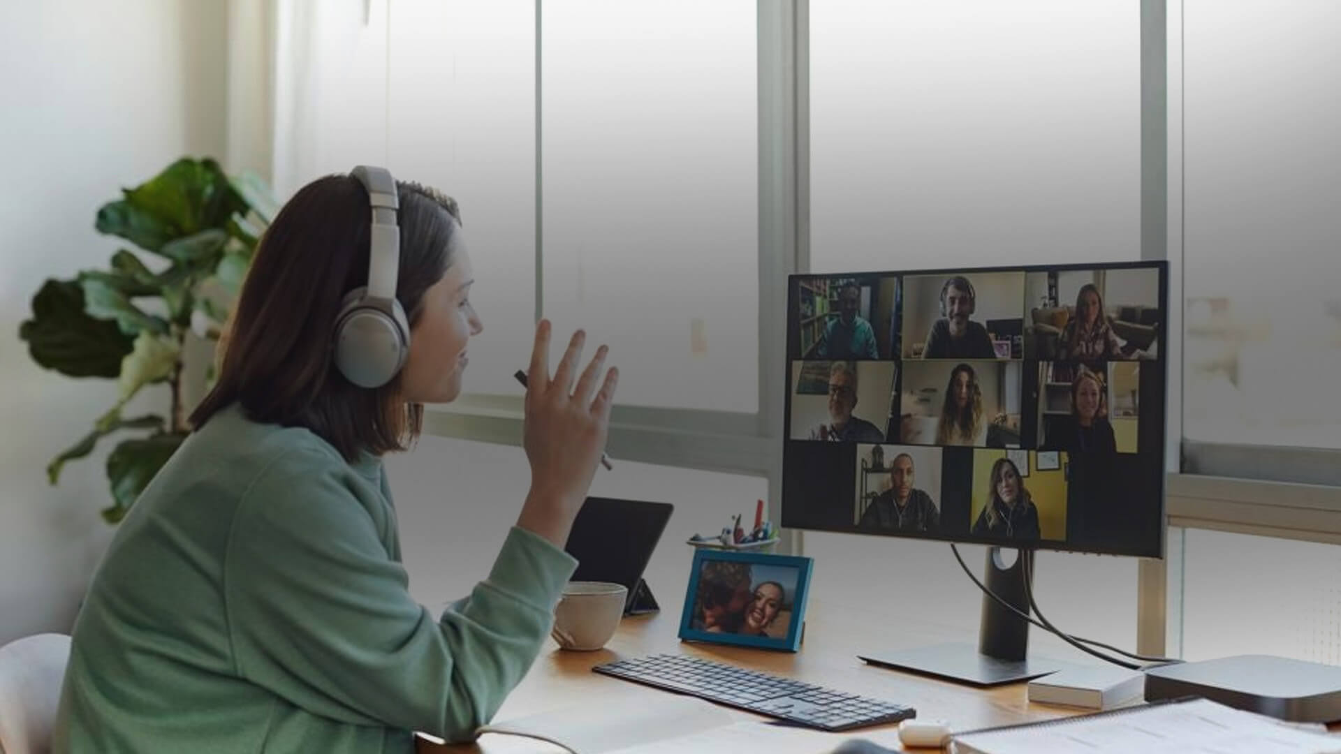 Woman Remote Working Having a Video Conference