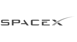 Space X Logo Gray