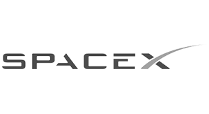 Space X Logo Gray