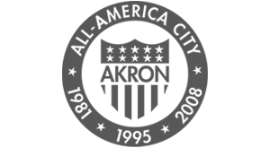 Akron Police Logo Gray