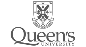 Queens University Logo Gray